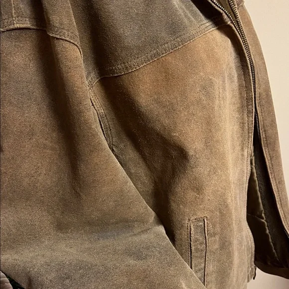 Brown Suede Jacket from Britches company, Georgetown, DC. Vintage man jacket M